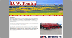 Desktop Screenshot of dwtomlin.co.uk